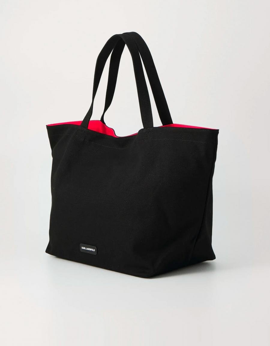 BOLSO KARL LAGERFELD CANVAS SHOPPER en color Negro