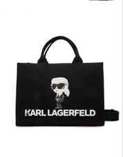 BOLSO KARL LAGERFELD IKON KARL SQUARE TOTE en color Negro