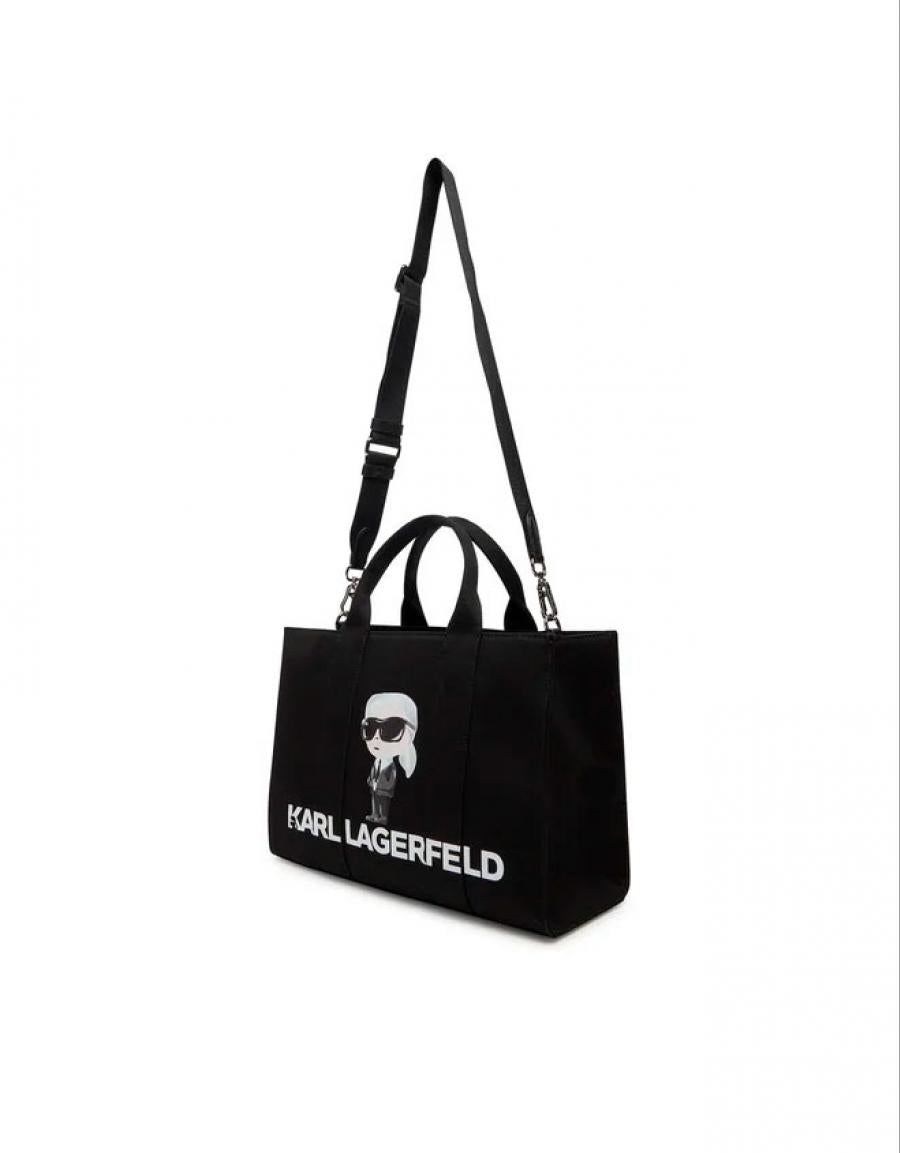 BOLSO KARL LAGERFELD IKON KARL SQUARE TOTE en color Negro