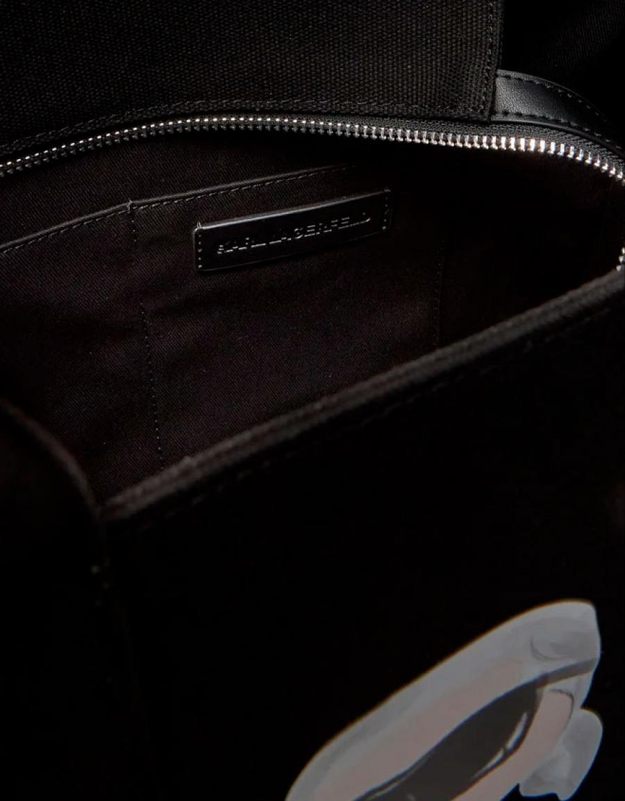 BOLSO KARL LAGERFELD IKON KARL SQUARE TOTE en color Negro