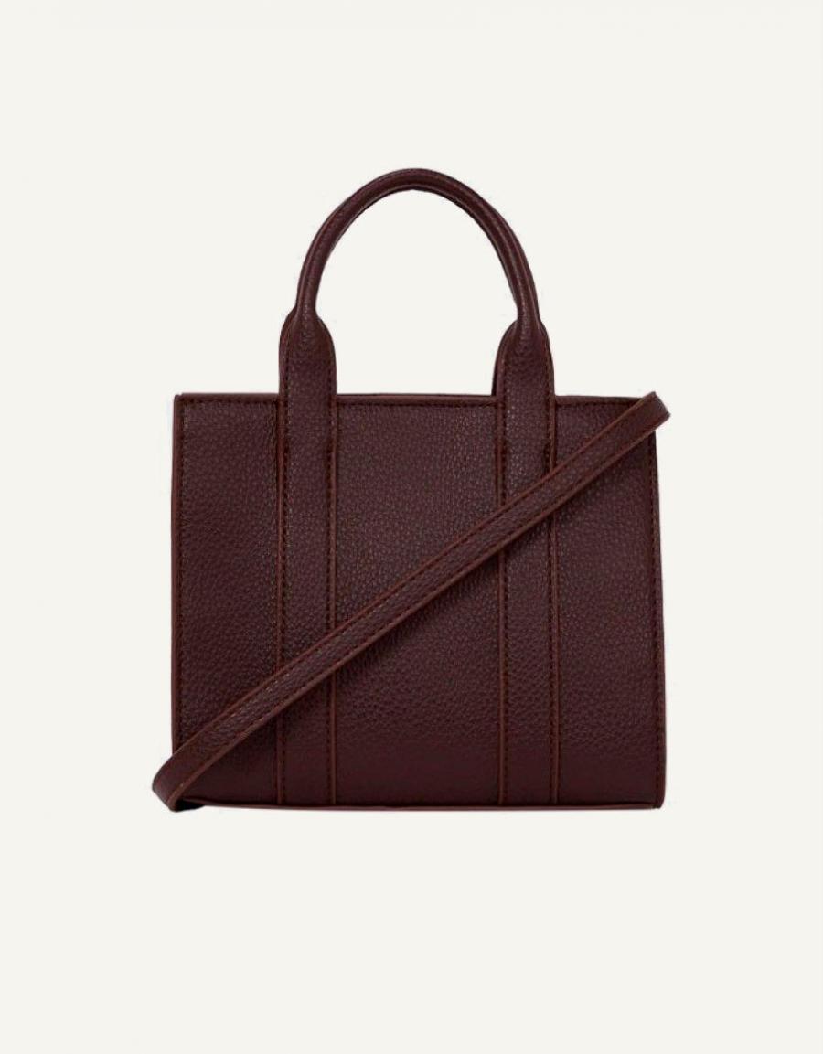 BOLSO KARL LAGERFELD PEBBLE MINI  A4W30266 en color Marron