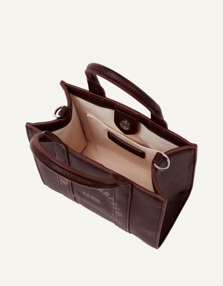 BOLSO KARL LAGERFELD PEBBLE MINI  A4W30266 en color Marron