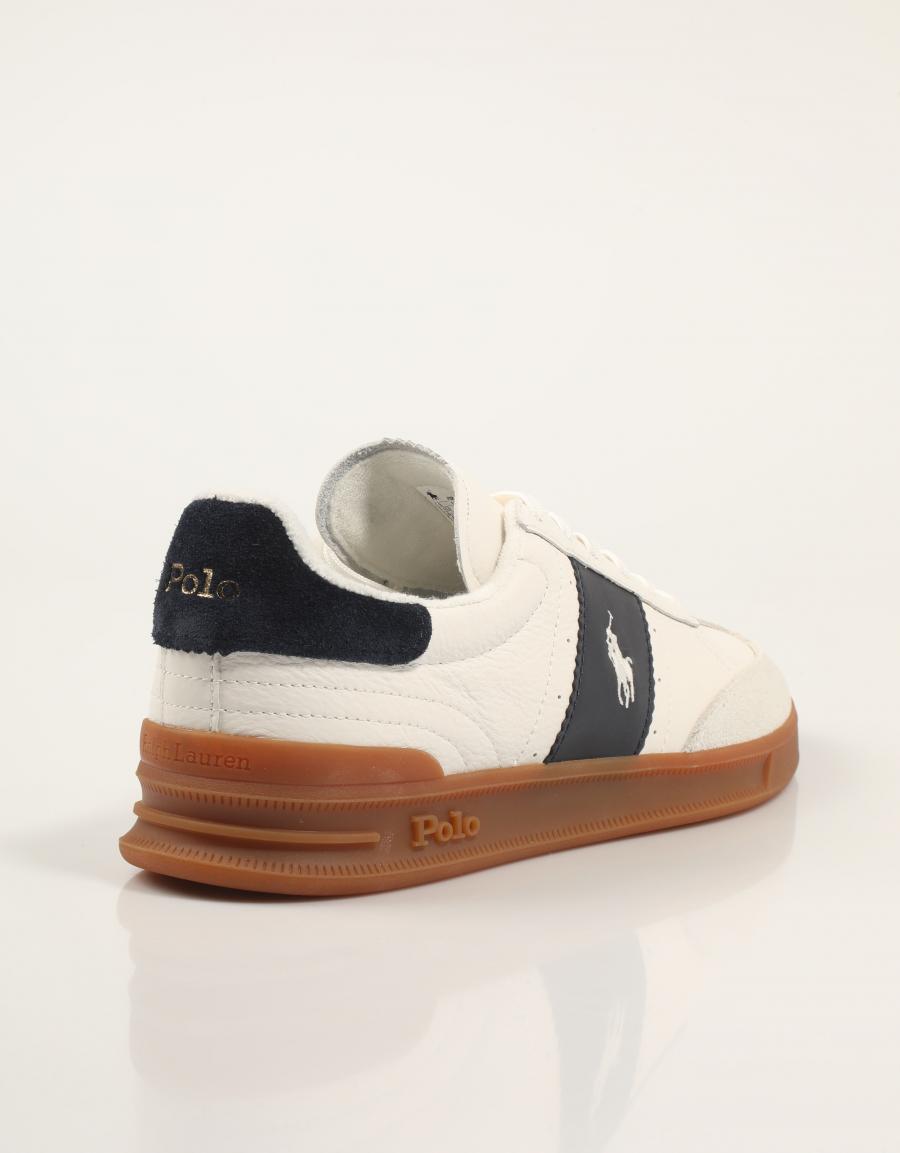 ZAPATILLAS POLO RALPH LAUREN HERITAGE AERA PP LEATHER/SUEDE en color Blanco