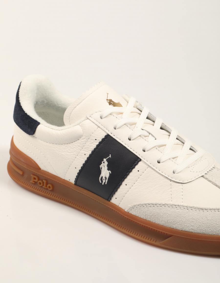 ZAPATILLAS POLO RALPH LAUREN HERITAGE AERA PP LEATHER/SUEDE en color Blanco