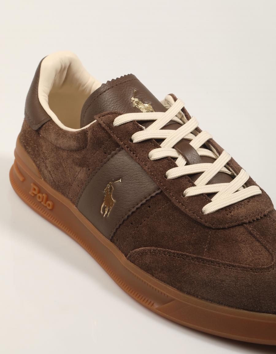 ZAPATILLAS POLO RALPH LAUREN HERITAGE AERA PP SUEDE/LEATHER en color Marron