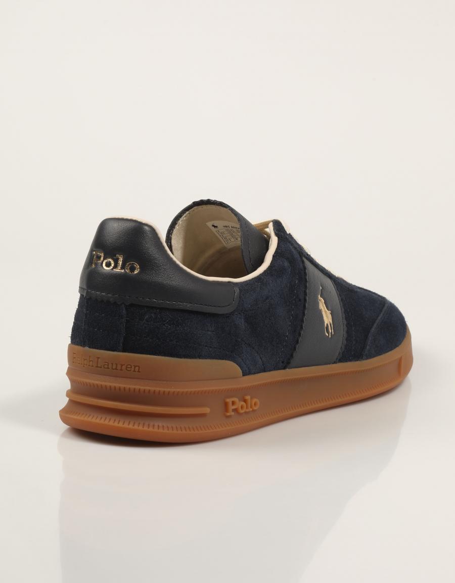 ZAPATILLAS POLO RALPH LAUREN HERITAGE AERA PP SUEDE/LEATHER en color Azul marino