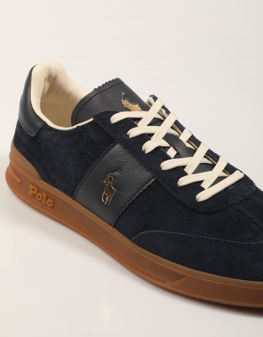 ZAPATILLAS POLO RALPH LAUREN HERITAGE AERA PP SUEDE/LEATHER en color Azul marino