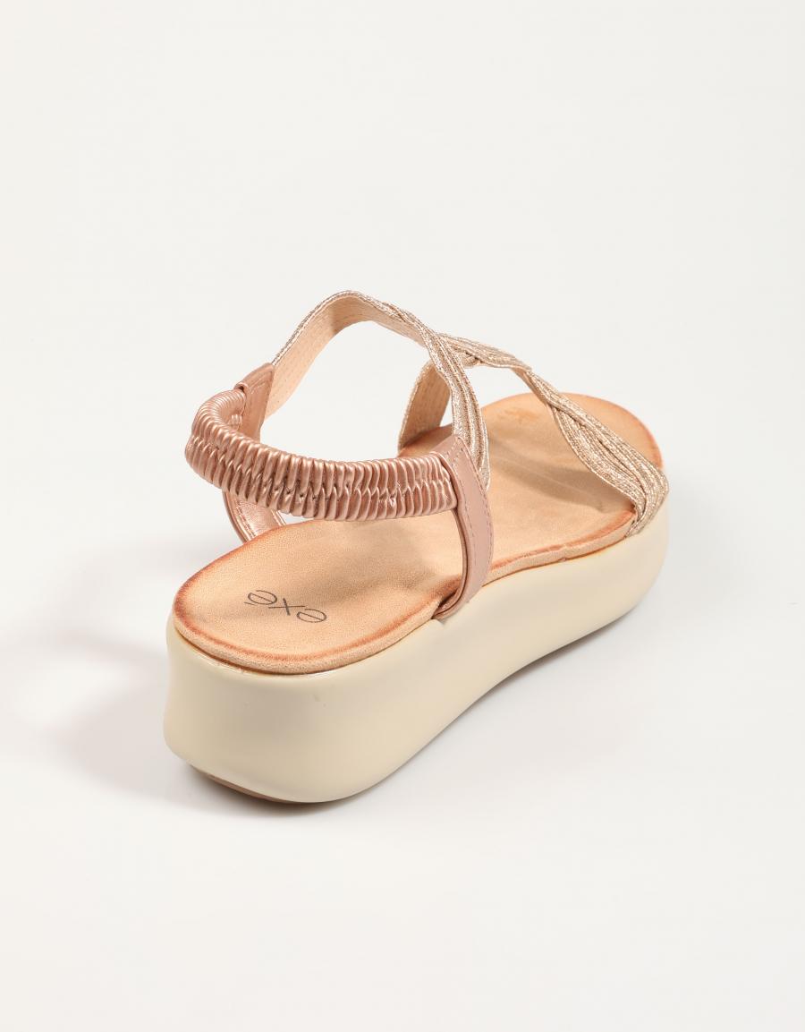 SANDALIAS EXE BZX33170 R9 en color Oro