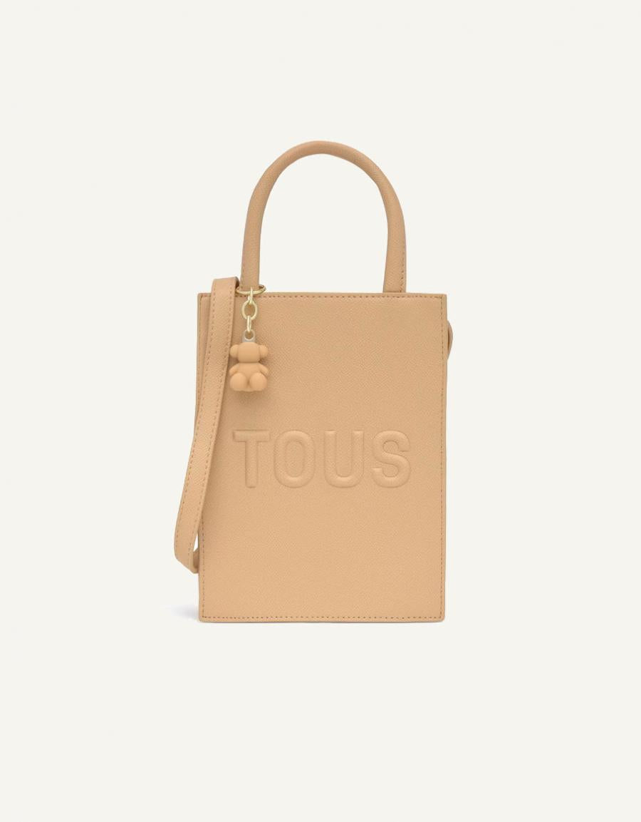 BOLSO TOUS BRENDA BOLSO MINI CUBE en color Beige
