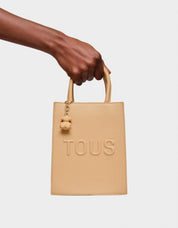 BOLSO TOUS BRENDA BOLSO MINI CUBE en color Beige