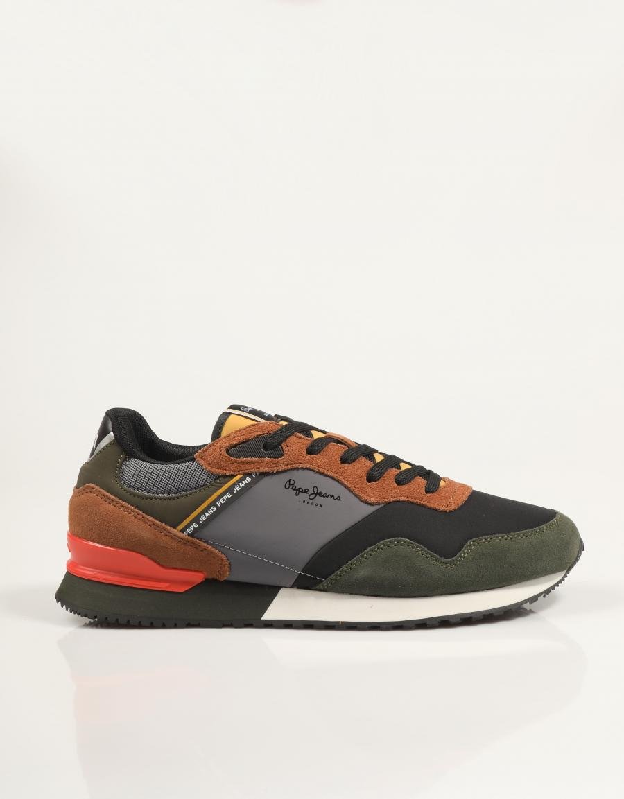 ZAPATILLAS PEPE JEANS LONDON MOOD M PMS400012 en color Kaki