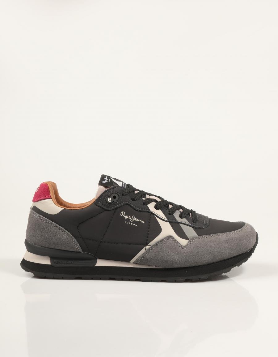 ZAPATILLAS PEPE JEANS BRIT PRINTS M PMS400002 en color Gris