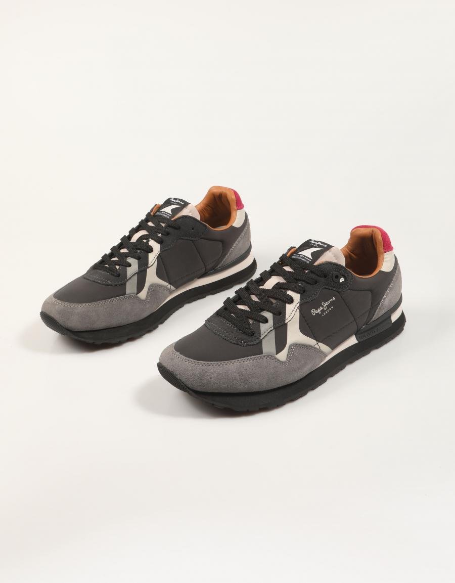 ZAPATILLAS PEPE JEANS BRIT PRINTS M PMS400002 en color Gris