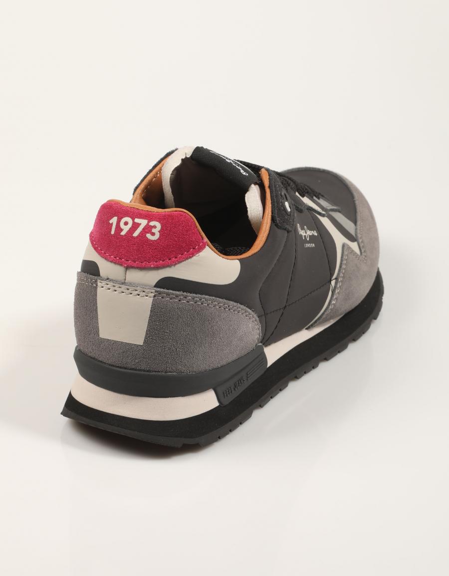 ZAPATILLAS PEPE JEANS BRIT PRINTS M PMS400002 en color Gris