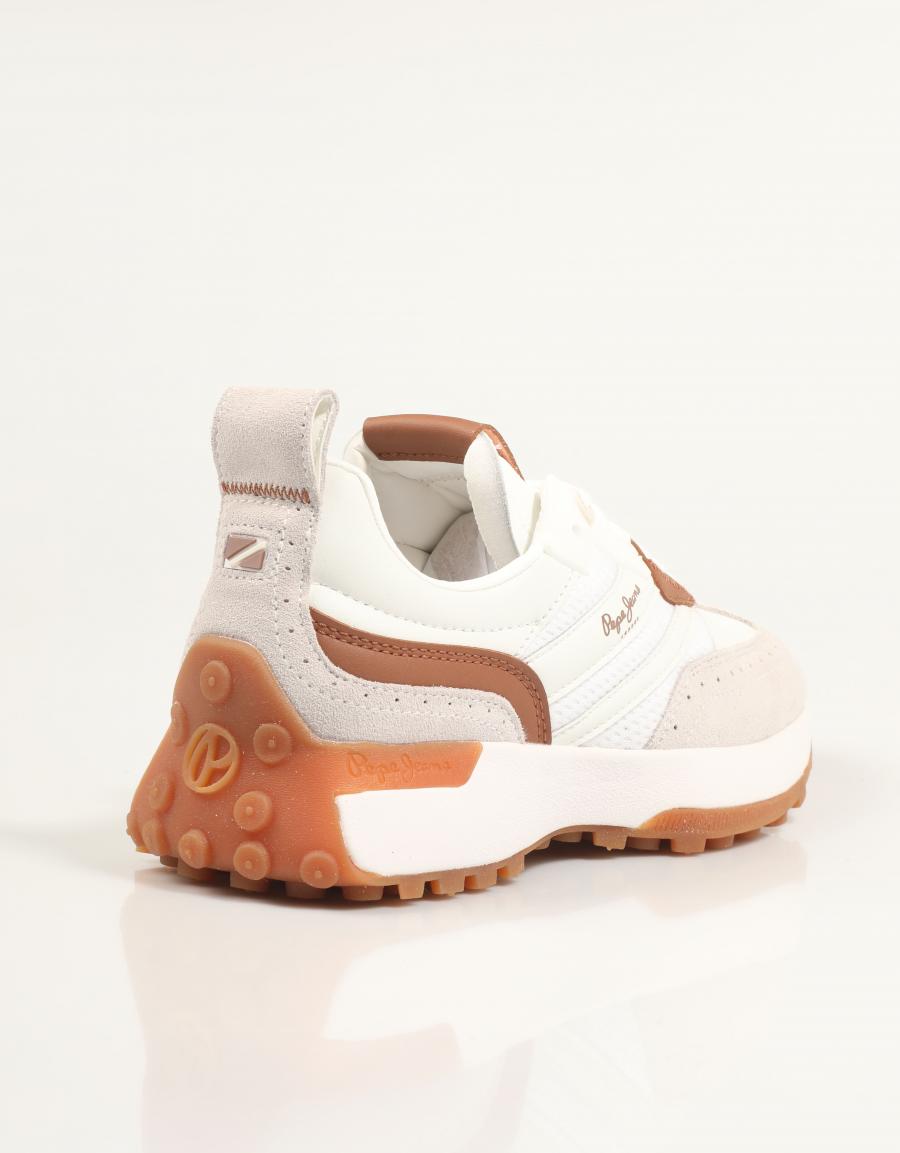 ZAPATILLAS PEPE JEANS LUCKY CLASS W PLS600017 en color Blanco