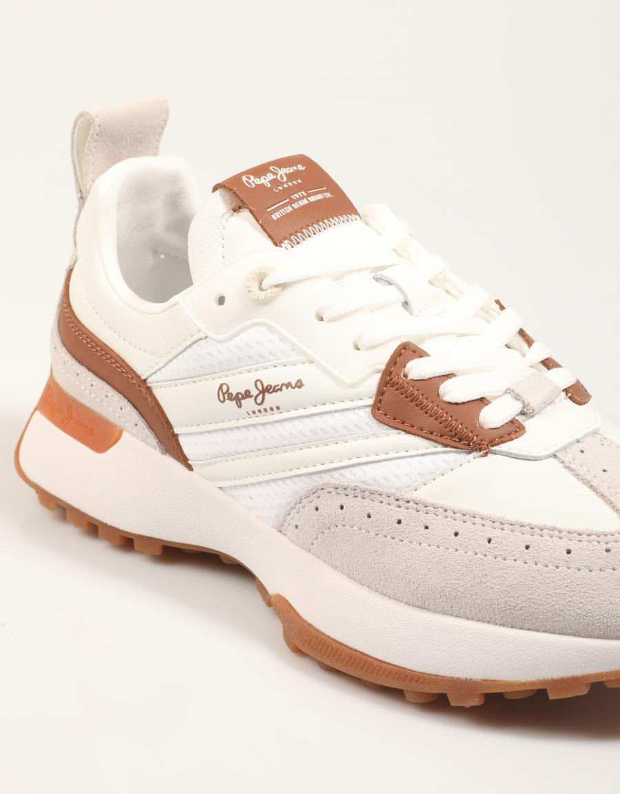 ZAPATILLAS PEPE JEANS LUCKY CLASS W PLS600017 en color Blanco