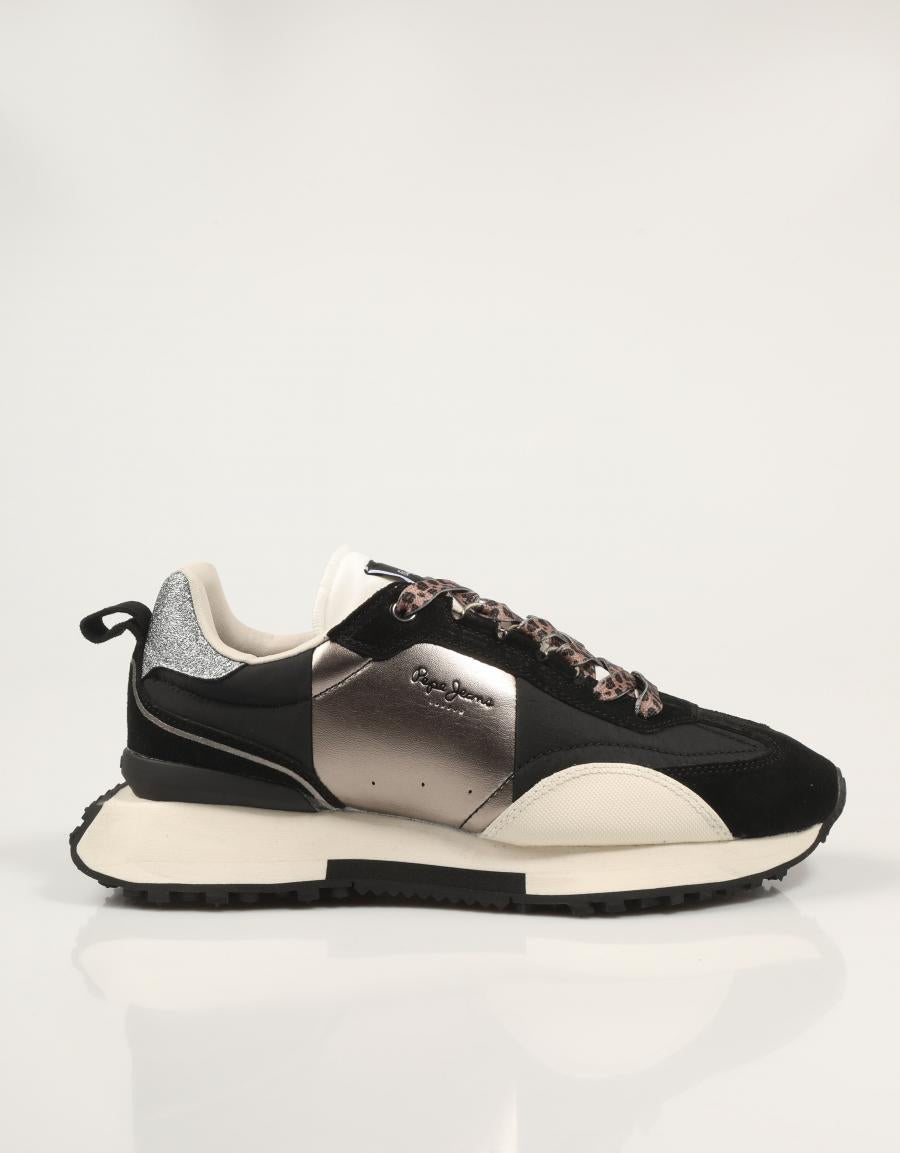 ZAPATILLAS PEPE JEANS ARCHER ELITE W PLS600001 en color Negro