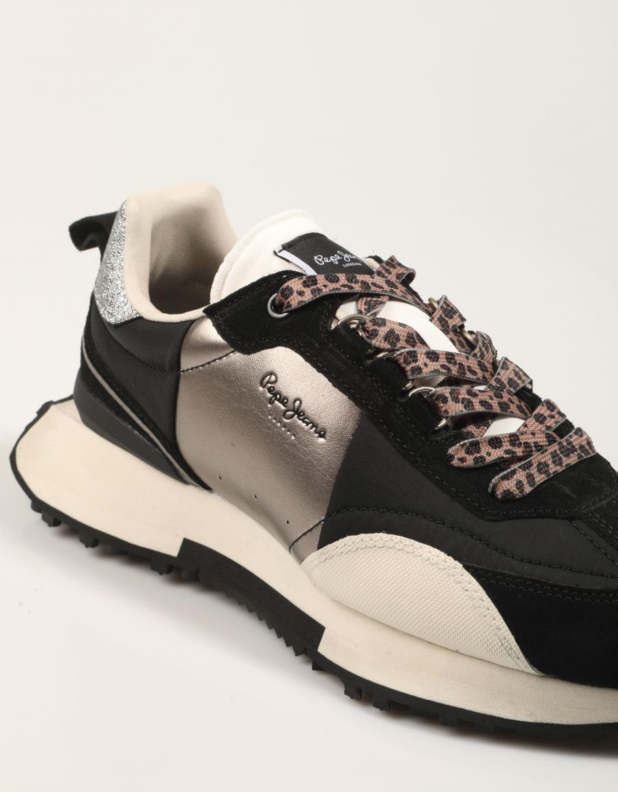 ZAPATILLAS PEPE JEANS ARCHER ELITE W PLS600001 en color Negro