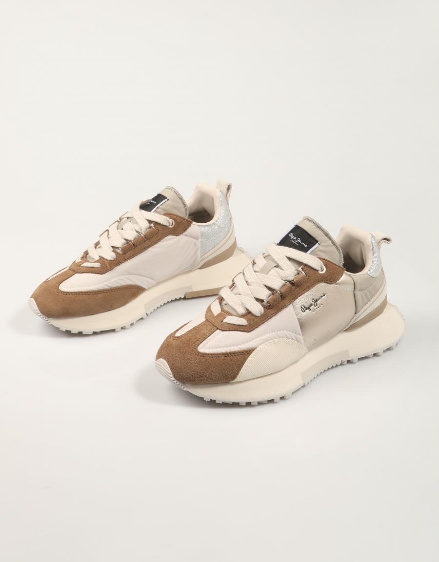 ZAPATILLAS PEPE JEANS ARCHER GALA W PLS600001 en color Beige