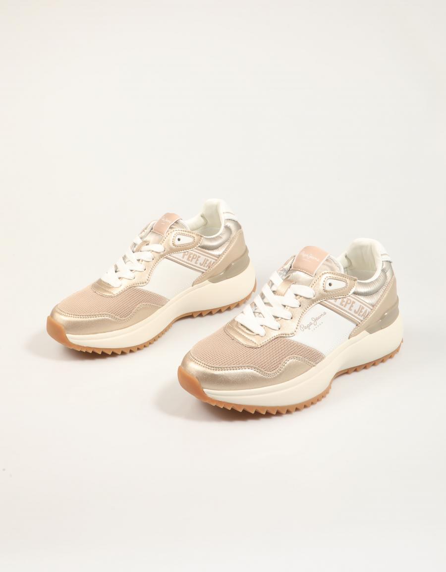 ZAPATILLAS PEPE JEANS KIMI MESH W PLS600021 en color Beige