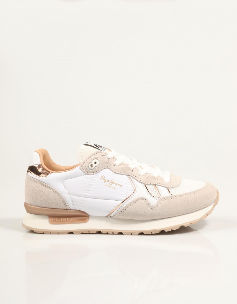 ZAPATILLAS PEPE JEANS BRIT MIRROR W PLS400004 en color Blanco