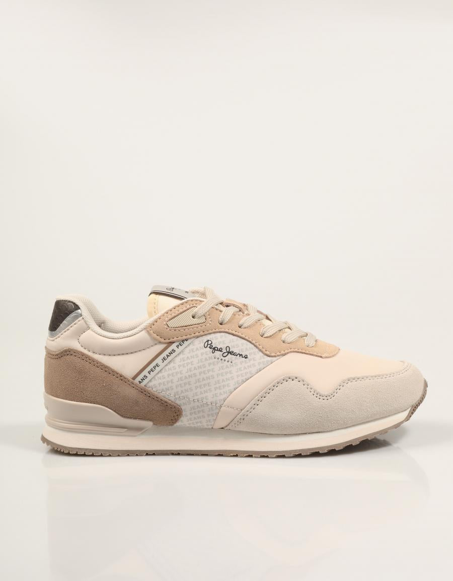 ZAPATILLAS PEPE JEANS LONDON LOGO W PLS400007 en color Beige