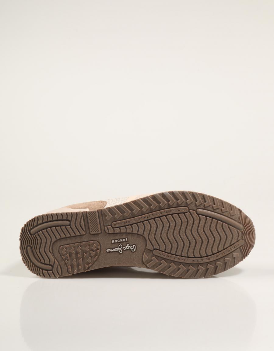 ZAPATILLAS PEPE JEANS LONDON LOGO W PLS400007 en color Beige