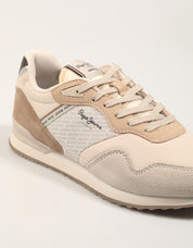 ZAPATILLAS PEPE JEANS LONDON LOGO W PLS400007 en color Beige