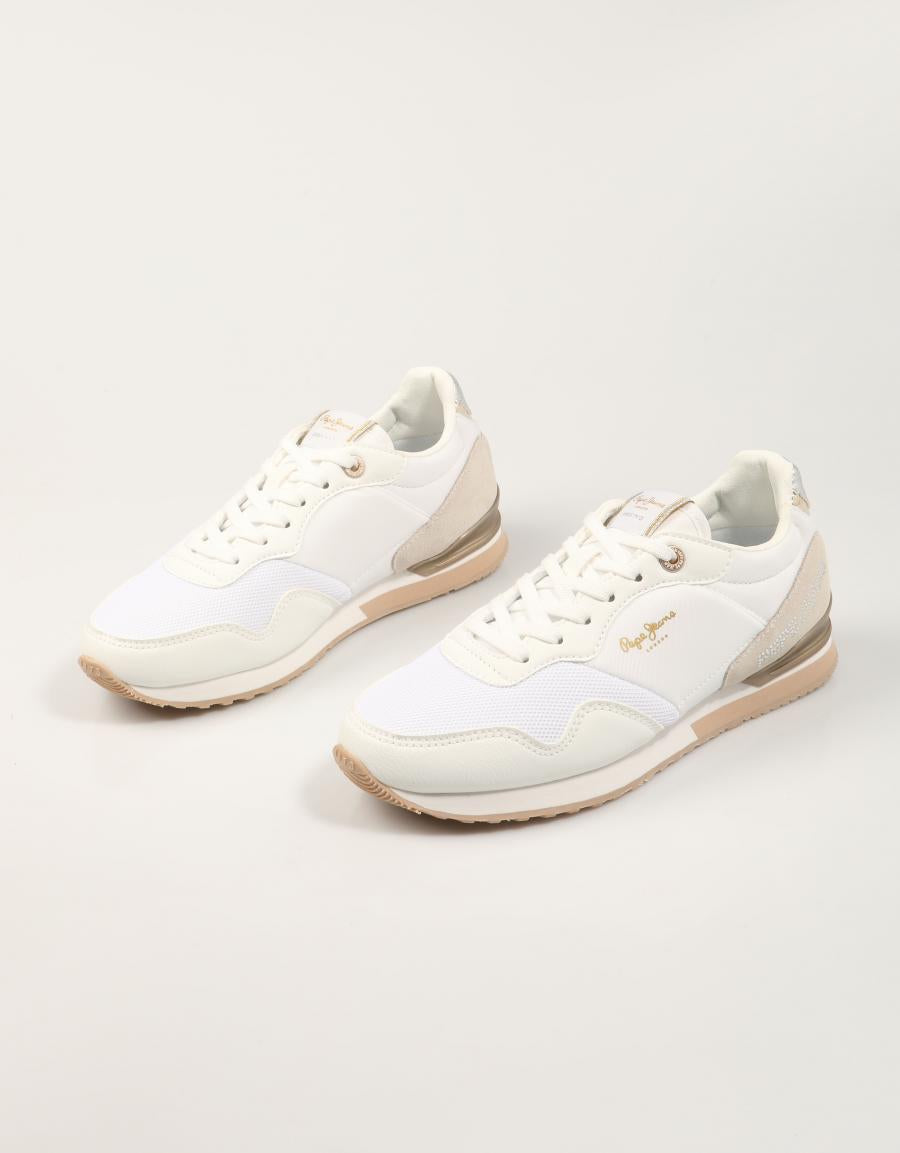 ZAPATILLAS PEPE JEANS LONDON PARTY W  PLS400008 en color Blanco