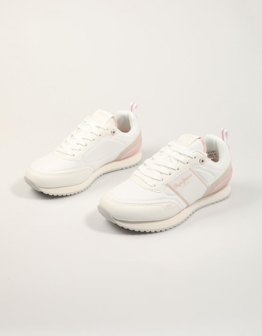 ZAPATILLAS PEPE JEANS DUBLIN FAME G PGS400001 en color Blanco