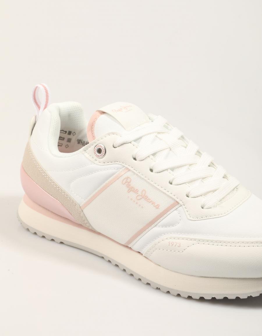 ZAPATILLAS PEPE JEANS DUBLIN FAME G PGS400001 en color Blanco