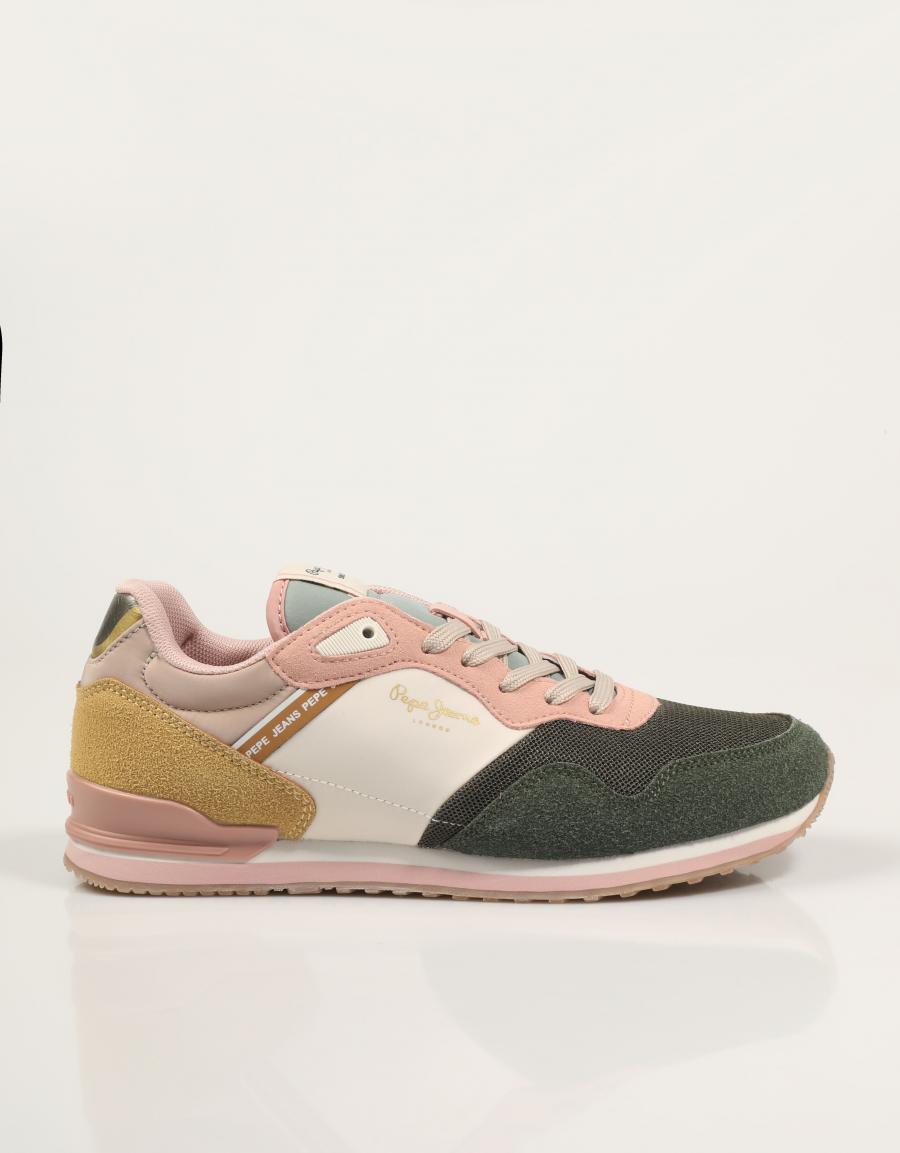 ZAPATILLAS PEPE JEANS LONDON BET G PGS400007 en color Kaki