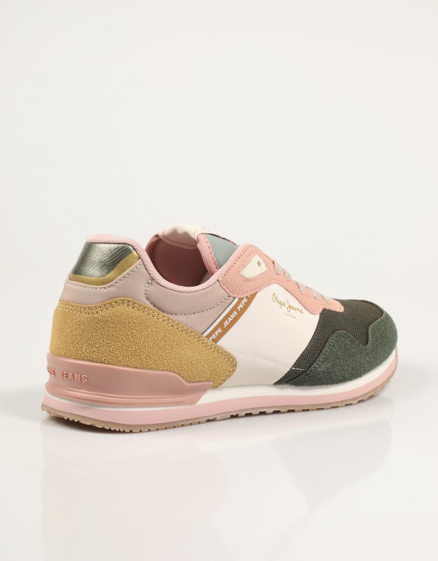 ZAPATILLAS PEPE JEANS LONDON BET G PGS400007 en color Kaki