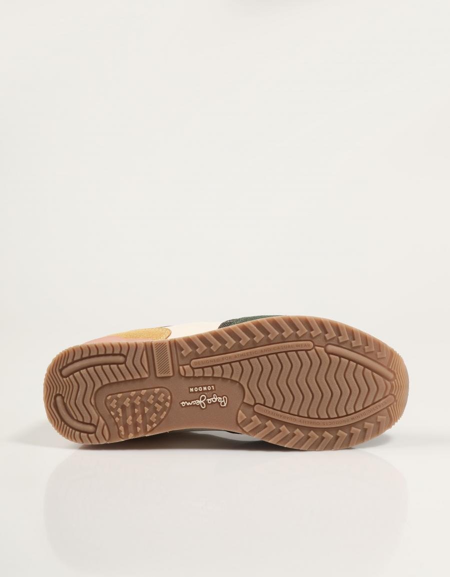 ZAPATILLAS PEPE JEANS LONDON BET G PGS400007 en color Kaki