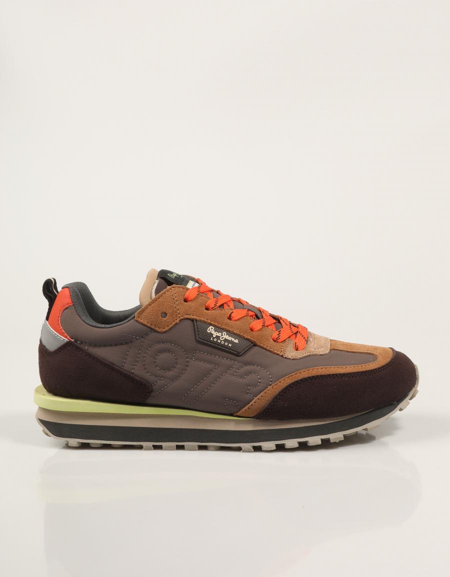 ZAPATILLAS PEPE JEANS FOSTER CONNECTE en color Marron