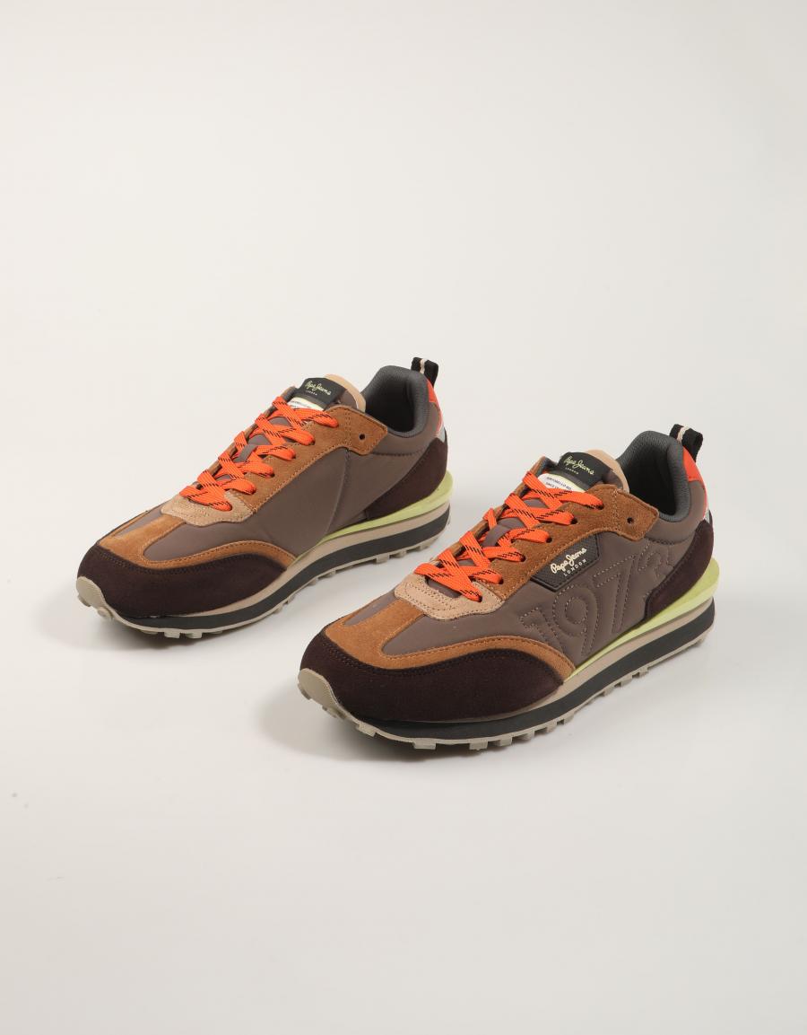 ZAPATILLAS PEPE JEANS FOSTER CONNECTE en color Marron