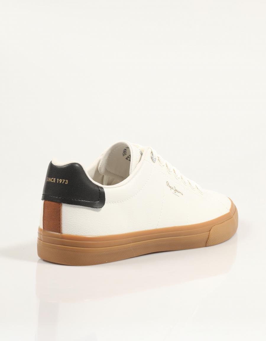 ZAPATILLAS PEPE JEANS KENTON BASE M en color Blanco