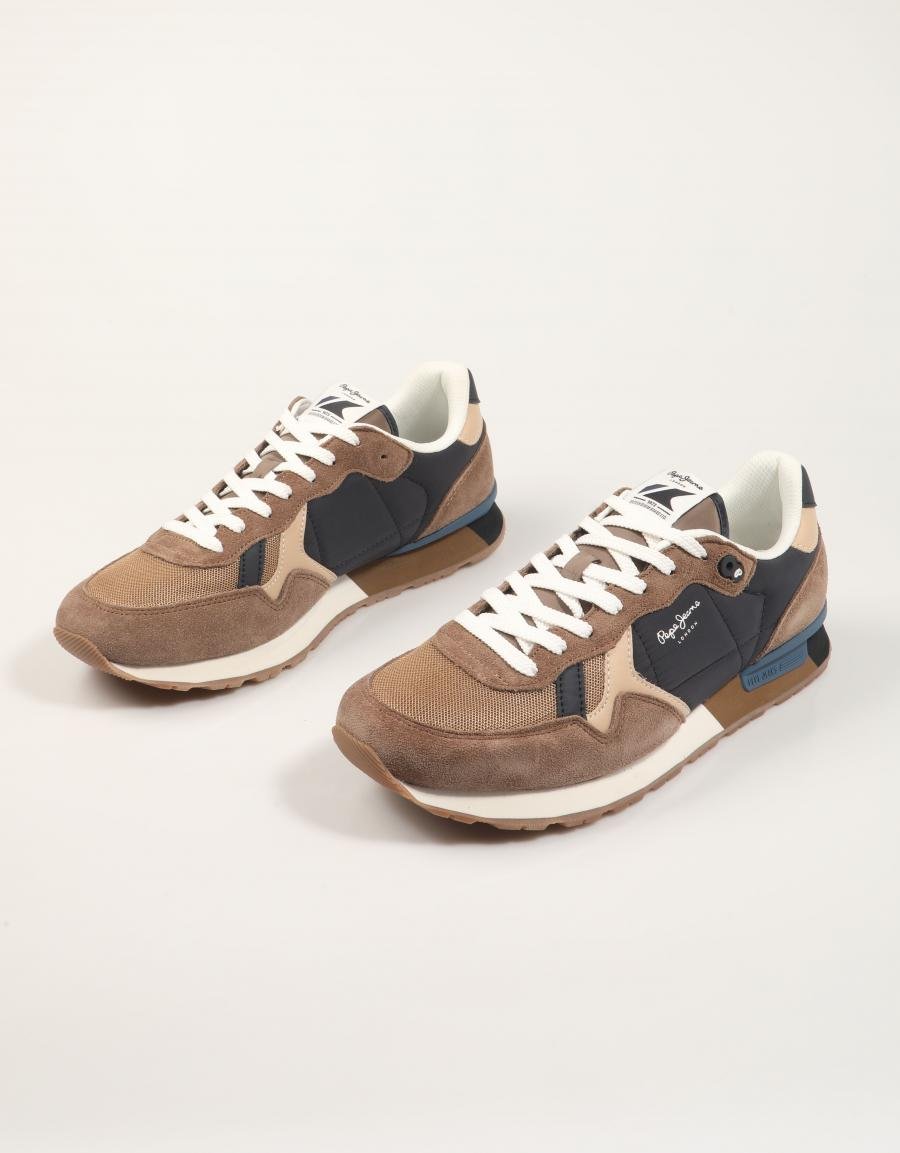 ZAPATILLAS PEPE JEANS BRIT COLORS M en color Marron