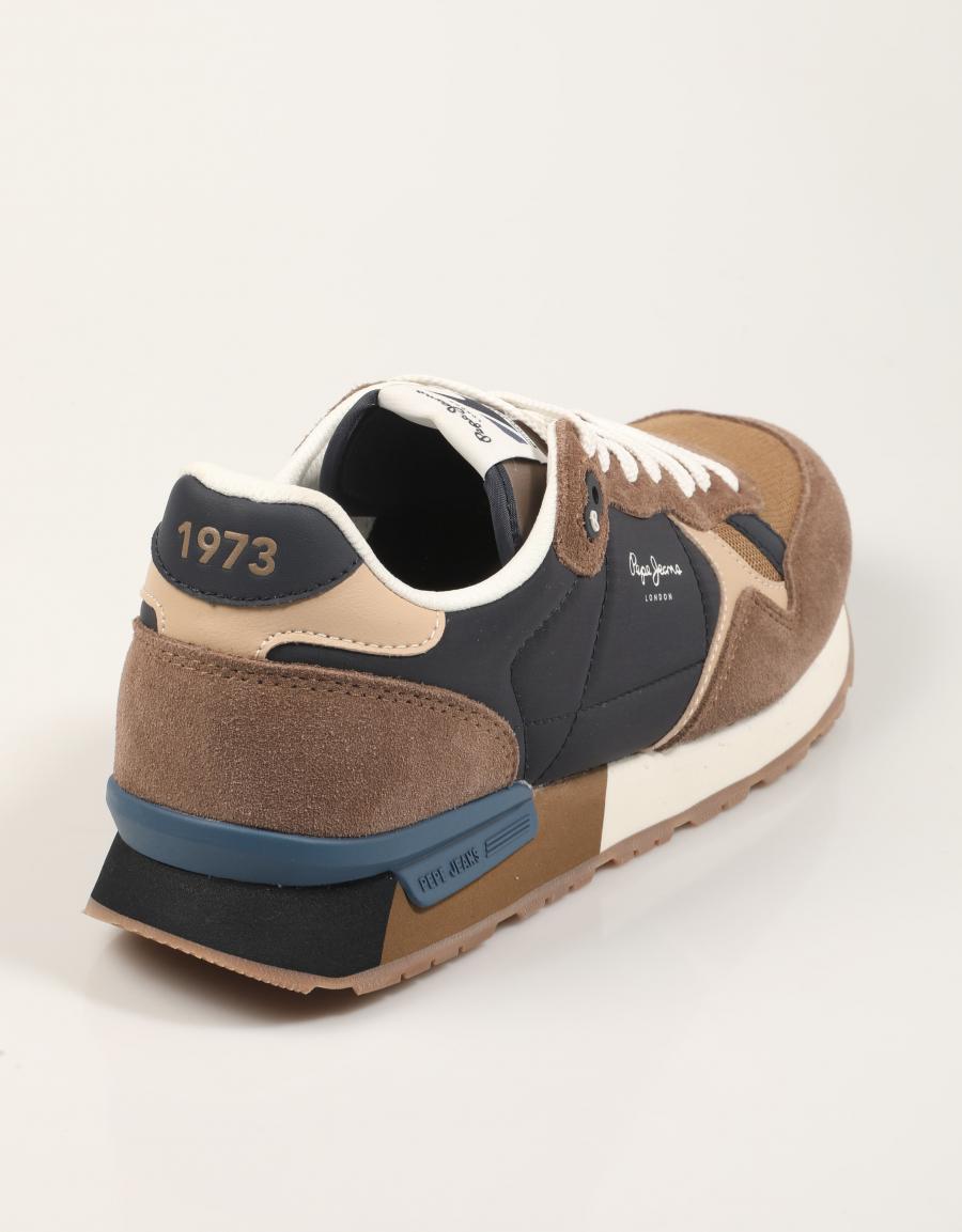 ZAPATILLAS PEPE JEANS BRIT COLORS M en color Marron