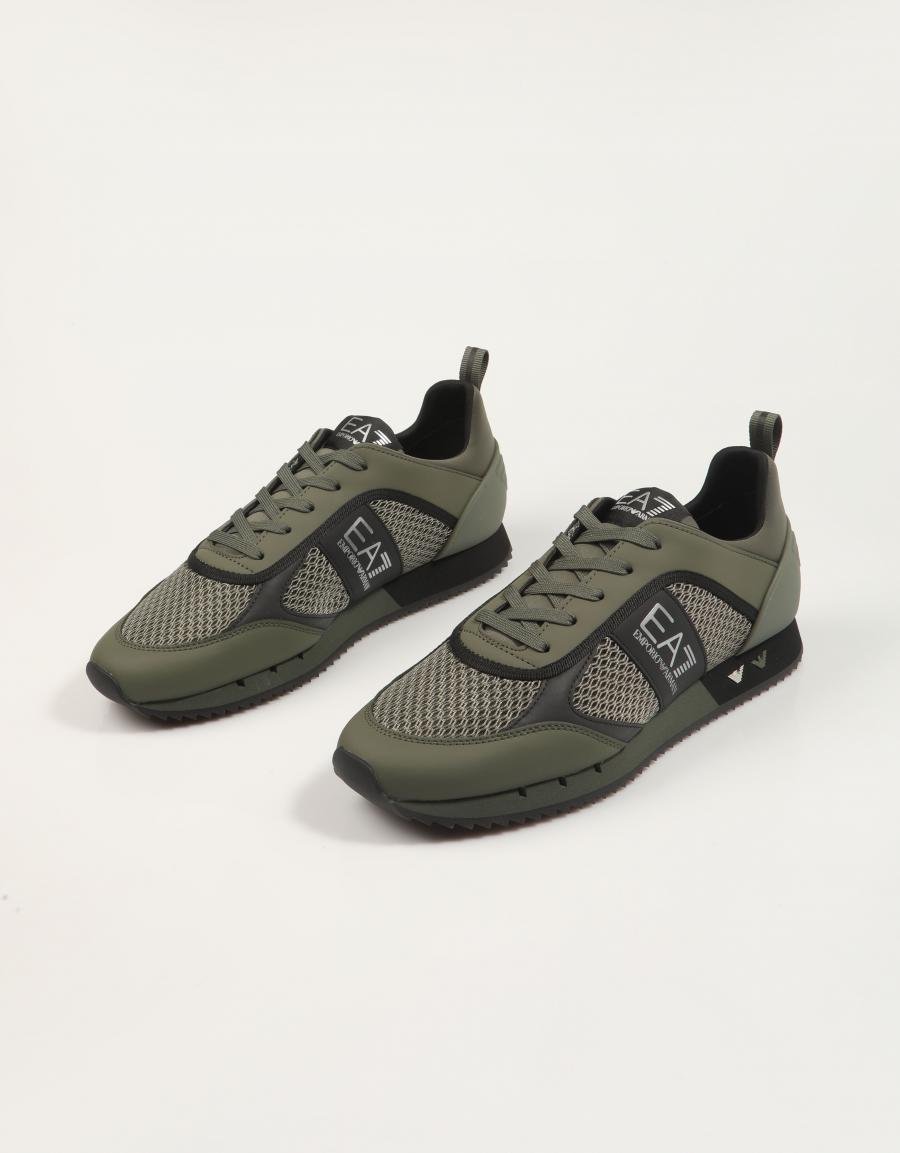 ZAPATILLAS ARMANI EA7 ZAPATILLA MALLA en color Kaki