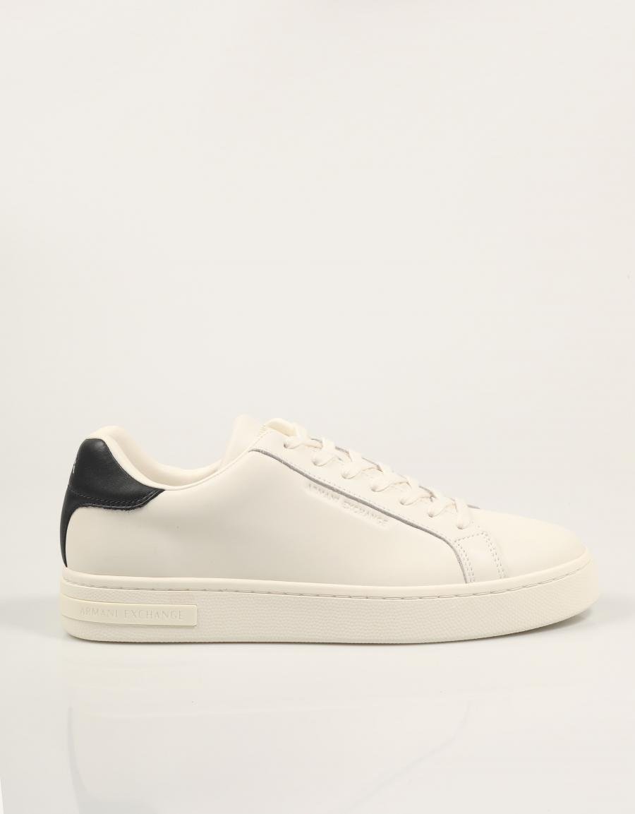 ZAPATILLAS ARMANI EXCHANGE SNEAKER LONDON ACTION LEATHER en color Blanco
