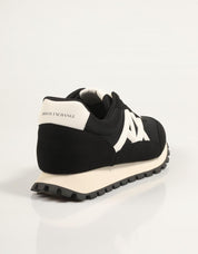 ZAPATILLAS ARMANI EXCHANGE SNEAKER DROP MICROSUEDE MESH en color Negro