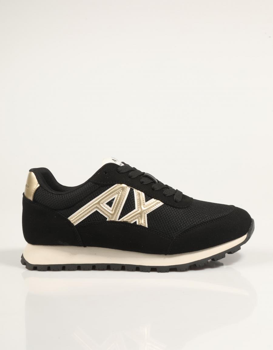 ZAPATILLAS ARMANI EXCHANGE SNEAKER DROP MICRO en color Negro