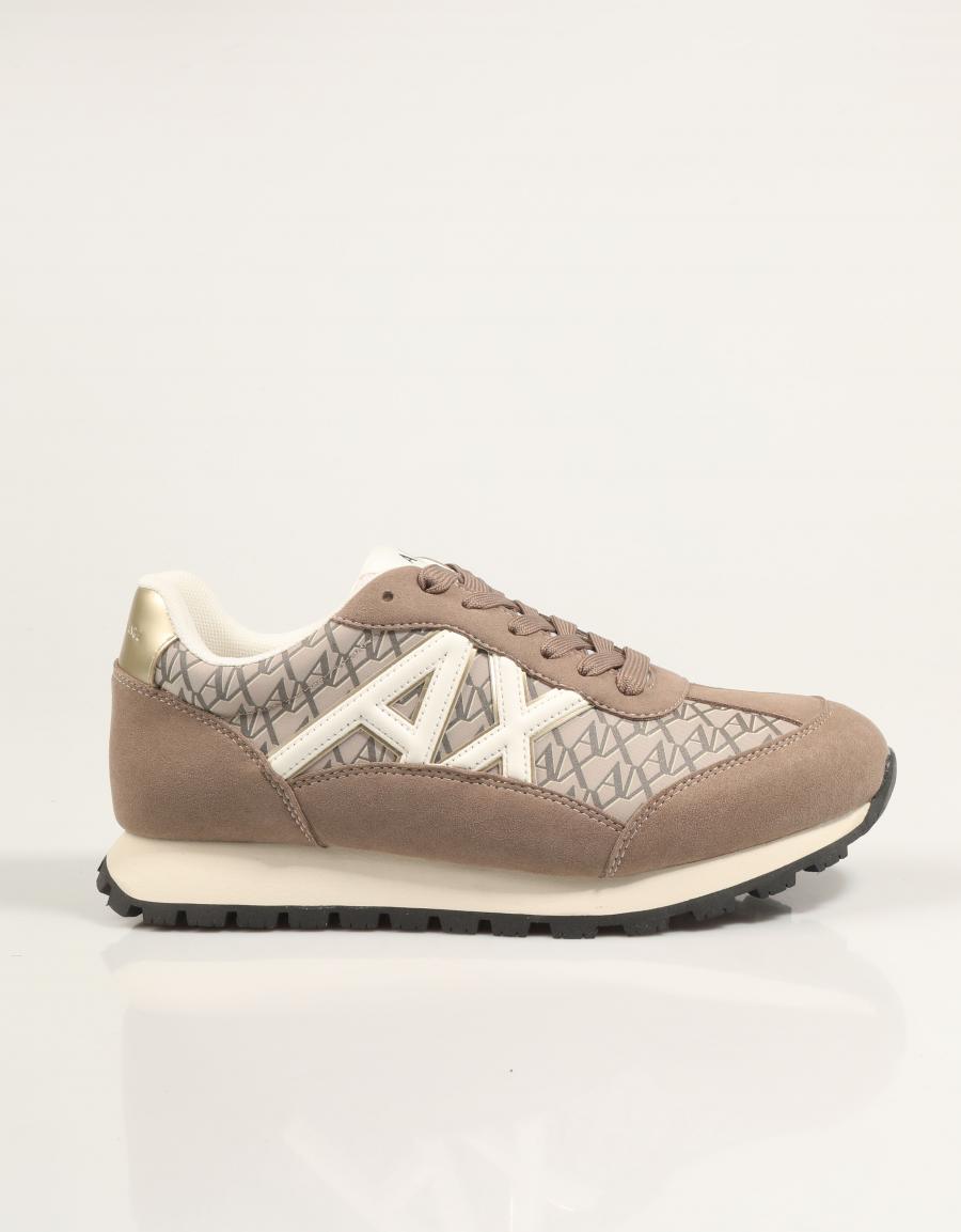 ZAPATILLAS ARMANI EXCHANGE SNEAKER DROP MICRO en color Beige