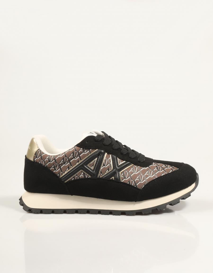 ZAPATILLAS ARMANI EXCHANGE SNEAKER DROP MICRO en color Negro