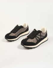 ZAPATILLAS ARMANI EXCHANGE SNEAKER DROP MICRO en color Negro