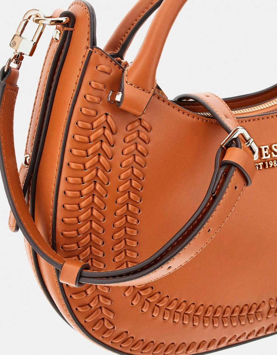 BOLSO GUESS BAGS TATUM SATCHEL HWNG96 67060 en color Cuero