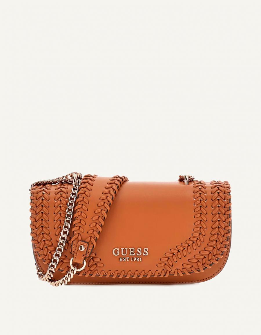 BOLSO GUESS BAGS TATUM CONV HWNG96 67210 en color Cuero