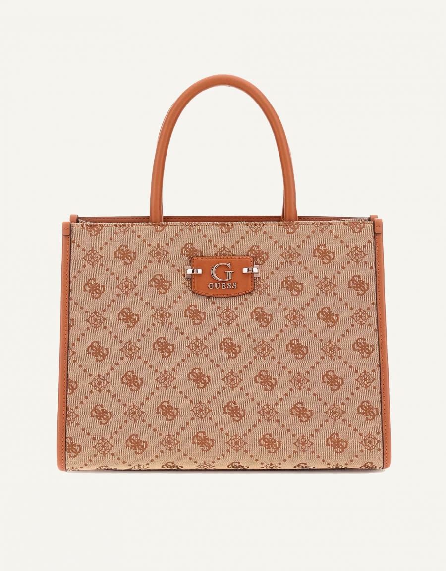 BOLSO GUESS BAGS NEDA 2 COMP en color Cuero