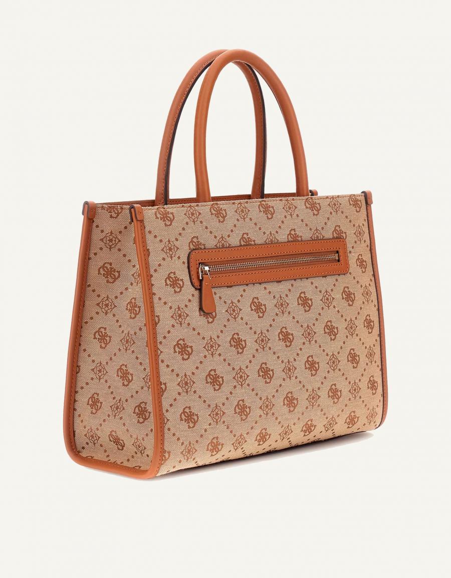 BOLSO GUESS BAGS NEDA 2 COMP en color Cuero